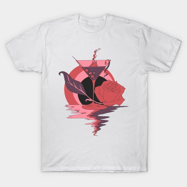 Ambrose Martini and Rose T-Shirt by kenallouis